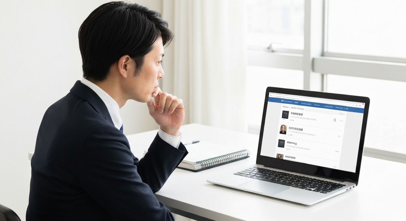 検索結果画面の広告枠と自然検索枠の両方に自社サイトが表示され、信頼性が向上しているイメージ画像。